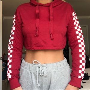 Crop top hoodie